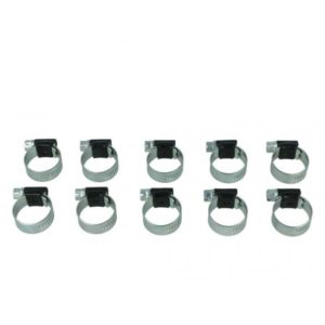 10er Pack BOOST products HD Schlauchschellen, schwarz, 13-20mm