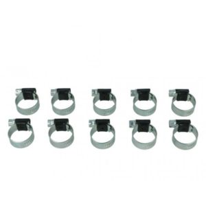 10er Pack BOOST products HD Schlauchschellen, schwarz, 15-24mm