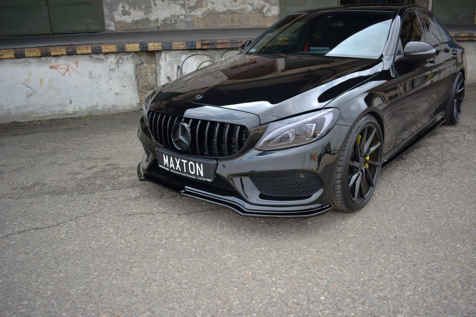 Splitter Frontansatz V 1 Mercedes Benz C43 Amg W205 Carbon Look Westschweizcustoms
