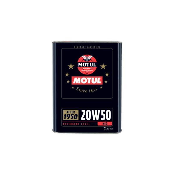 Motul 20W-50 fürHISTORISCHE FAHRZEUGE 2lt.