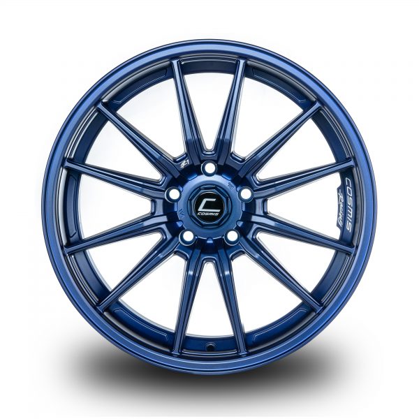 R1 – 18×8.5 +35mm 5×114.3 – Matte Navy Blue Milled Lip