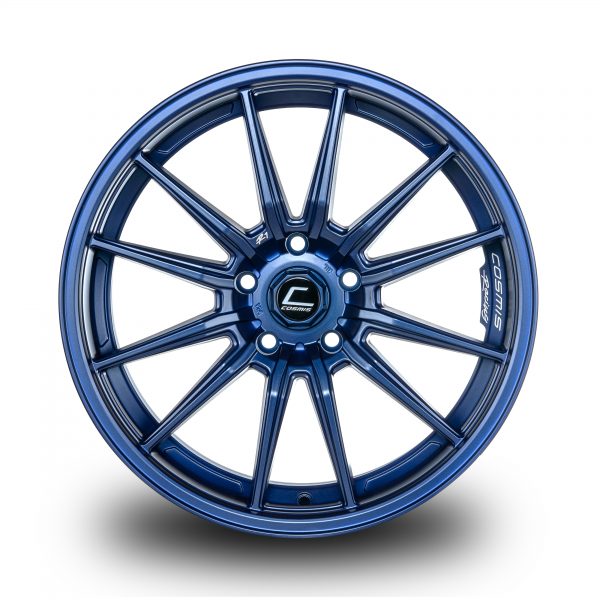 R1 – 18×9.5 +35mm 5×114.3 – Matte Navy Blue Milled Lip