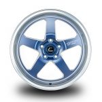 WestSchweizCustoms_Cosmis_XT-005R - 18x9.0 +25mm 5x114.3 - Matte Navy Blue Diamond Lip Milled Spokes