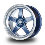 WestSchweizCustoms_Cosmis_XT-005R - 18x9.0 +25mm 5x114.3 - Matte Navy Blue Diamond Lip Milled Spokes2