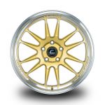 WestSchweizCustoms_Cosmis_XT-206R - 18x10.5 +33mm 5x114.3 - Gold Diamond Lip Milled Spokes