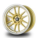 WestSchweizCustoms_Cosmis_XT-206R - 18x10.5 +33mm 5x114.3 - Gold Diamond Lip Milled Spokes2