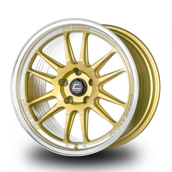 XT-206R – 18×10.5 +33mm 5×114.3 – Gold Diamond Lip Milled Spokes