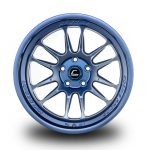 WestSchweizCustoms_Cosmis_XT-206R - 18x11.0 +8mm 5x114.3 - Matte Navy Blue Milled Spokes