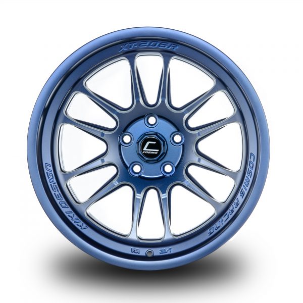 XT-206R – 18×11.0 +8mm 5×114.3 – Matte Navy Blue Milled Spokes