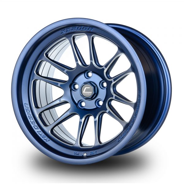 XT-206R – 18×11.0 +8mm 5×114.3 – Matte Navy Blue Milled Spokes