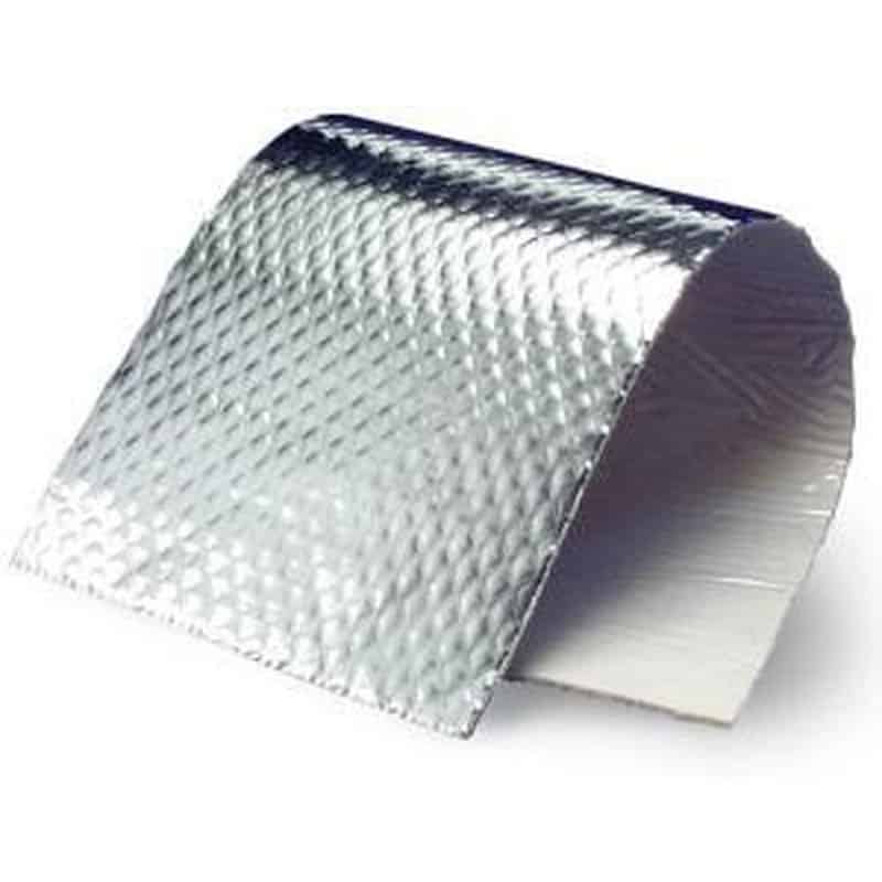 selbstklebende Hitzeschutz matte 50x100 cm, 0,75 mm, Hitzeschutzfolie  Aluminium