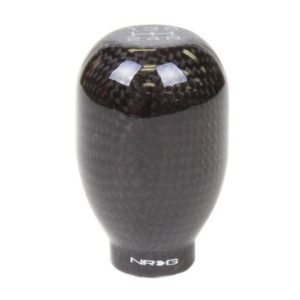 NRG 42MM 5 SPEED BLACK CARBON FIBER TYPE R STYLE SHIFT KNOB – UNIVERSAL