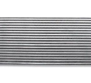 VIBRANT AIR TO AIR INTERCOOLER WITH END TANKS 18IN WX6.5IN HX3.25IN THICK 2.5IN IN/OUT – UNIVERSAL